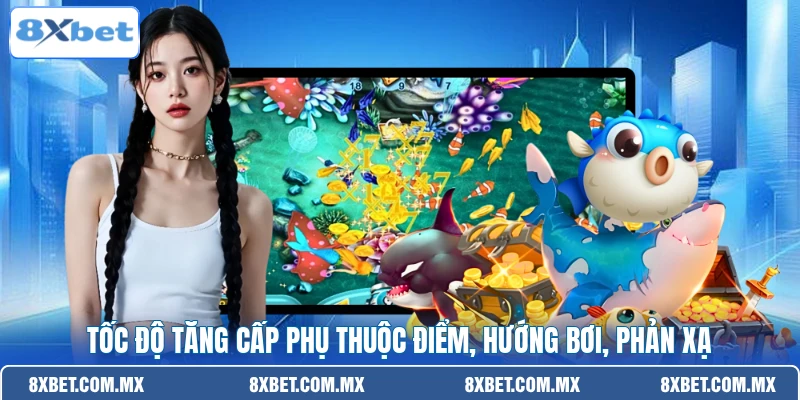 Tốc độ tăng cấp phụ thuộc điểm, hướng bơi, phản xạ